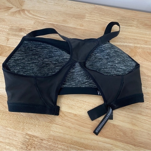 Victoria’s Secret VSX Sport Bra Heathered Black, Victoria Sport Women's Size 36D - Picture 7 of 14